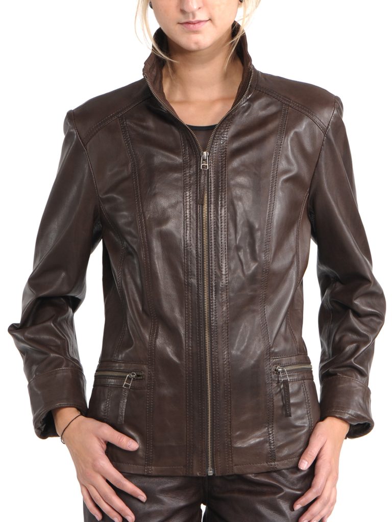Women Attraction Quilted leather Jacket