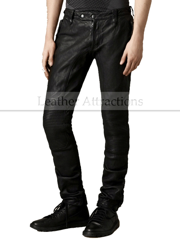 Andrew Mackenzie Vintage Mens Studded Faux Leather Trousers – Zeus Vintage