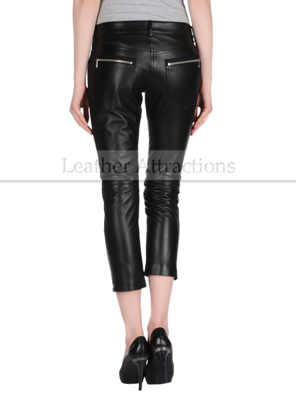 female leather pants